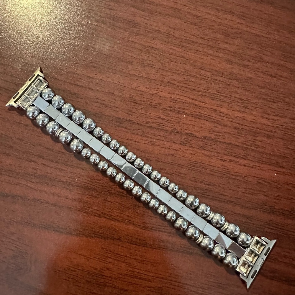 Elegant Silver Women's Watch Band